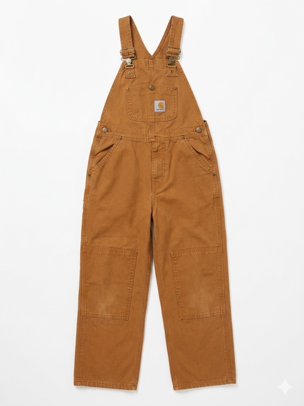 Carhartt Tan/Gold Duck Canvas Bib Overalls